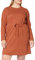 VERO MODA Damen VMCARMELLA LS Short Dress JRS GA Kleid, Auburn, M