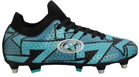 Optimum Aztec Lace-Up Hybrid Football & Rugby Boots Blue