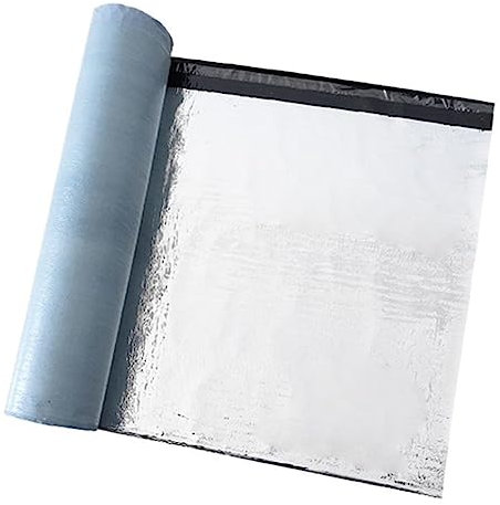 Aluminum Wasserdichtes Klebeband,Selbstklebend Bitumenband,Dachpappe,Dampfsperre,Dachunterspannbahn,Dachfolie,Wasserdicht und wärmeisolierend,zur Dachabdichtung (1x10m)