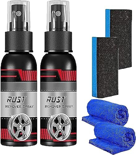 Spray anti-rouille pour voiture - 30/100 ml - Produit de rénovation multifonction pour moyeu de roue - Spray anti-rouille pour voiture - Spray anti-rouille multifonction (30 ml, 2 pièces)