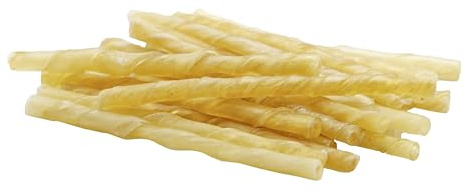 123... Hund dabei! - Bastoncini da masticare per pelle bovina, 100 pezzi, pelle bovina, bastoncini da masticare per cani - bastoncini dentali - Rotoli per cani