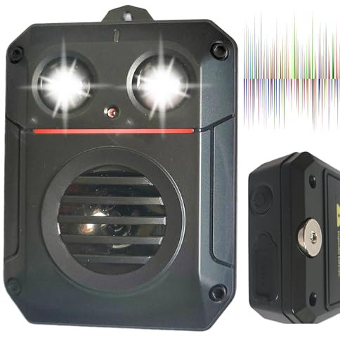 ByBATUL Ultraschall Marderschreck batteriebetrieben – IP65 wasserdicht, USB-C oder AA-Batterie | Stroboskoplicht + Ton | Magnetbefestigung | Für Auto, Garten, Dachboden, Garage,usw