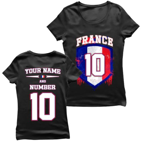 Frankrike fotboll t-shirt dam 2026 | Personlig tröja