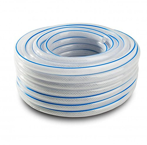 PROFI Druckluftschlauch flexibel Luftschlauch Ø innen 6/8/10/12,5/16/19 mm (50 m ?19 mm, Weiß)