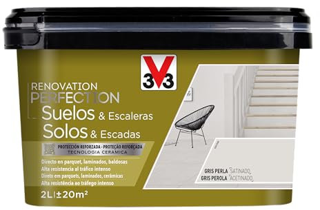V33 Esmalte Renovation Perfection Suelos Gris Perla Satinado 2L