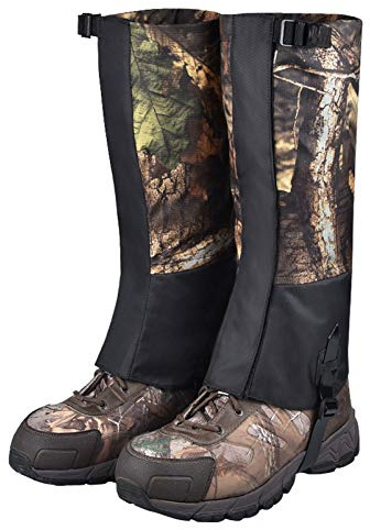 XYEQZ Polainas de pierna unisex impermeables para exteriores, tela Oxford antidesgarros, para senderismo, senderismo, escalada, pesca, caza, XL
