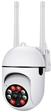 Caméra de sécurité WiFi 1080p, caméra de Surveillance IP sans Fil, détection de Mouvement, Vision Nocturne, bidirectionnel, Vue Pan Tilt, Stockage SD, pour la Boutique domest