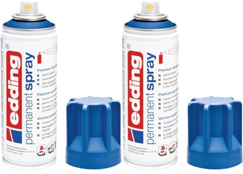 e-5200 permanent Spray enzian blau. RAL5010 DE/FR/IT (Packung mit 2)