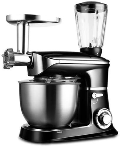 Batidora de pie, batidora eléctrica multifunción de 6,5 l para cocina, procesadora de alimentos doméstica de 1300 W con 6 velocidades, máquina de chef para picar carne, exprimidor, amasar masa, b