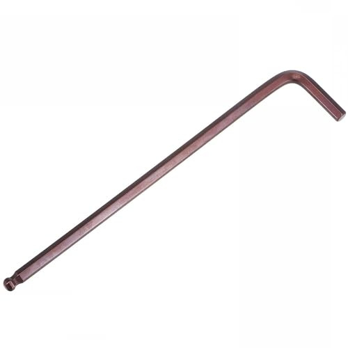 TA-VIGOR 1 llave hexagonal de extremo de bola de 6 mm, herramienta de llave Allen de brazo largo en forma de L para reparación mecánica, mantenimiento de bicicletas y trabajos de bricolaje