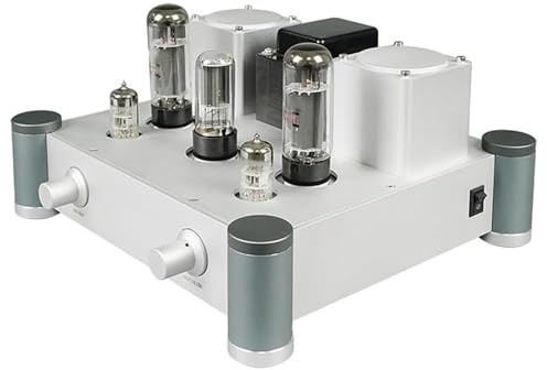 RKXKJ Amplificatore Valvolare Single-Ended, Amplificatore Audio Valvolare Hi-Fi da 10 W, Guscio Interamente in Lega di Alluminio, Impedenza di Ingresso: 100 KΩ, per Audio Domestico