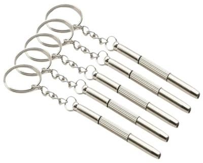 Mini occhiali, cacciavite, occhiali da sole, portachiavi, anello, cacciavite a croce dritto, strumento di riparazione for telefono e orologio(5pcs)