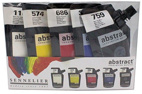 Sennelier Abstract Acrylic Paint Set 5x120ml (Introduction)