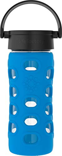 Lifefactory Glass Hydration Bottle Cobalt Blue 350 ml