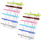 BTSKY Stifthalter aus Acryl, 6 Fächer, transparenter Stifthalter, Make-up-Pinselhalter, Organizer, E-Zigarettenhalter, Organizer, Rahmenhalter für Zuhause, Büro oder Geschäft, 2 Stück