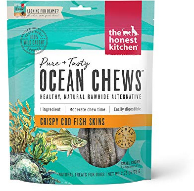 The Honest Kitchen Ocean Chews™ Crispy Cod Fish Skins Dog Treats, 2.75 oz (Beams™)