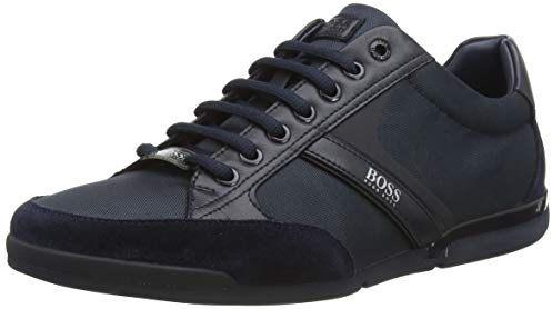 BOSS Saturn_Lowp_MX, Herren Sneaker, Blau (Dark Blue 401), 42 EU (8 UK)