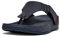 Fitflop Herren TRAKK II Toe Post-Leather Sandalen, Midnight Navy, 42 EU
