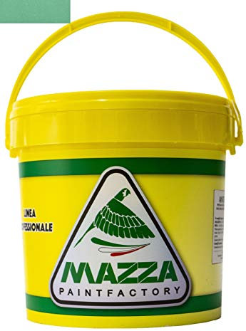 MAZZA Pittura Decorativa Per Interni Brillantinata Glitterata Lt 5 Dusk Colorificio Vernice Brillantini Glitter Muro Idropittura Murale (Verde Tiffany Chiaro Dk4014)