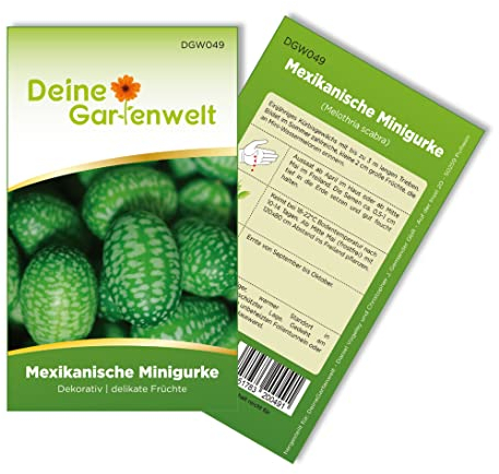 Mexikanische Minigurke Samen - Melothria scabra - Minigurkensamen - Gemüsesamen - Saatgut für 10 Pflanzen
