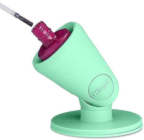 Tweexy Soporte para Esmalte de Uñas con Bisagra Antivuelco, Antiderrames, Inclinado, Succión IntelliStick Airlock | Herramienta de Pintura de Uñas