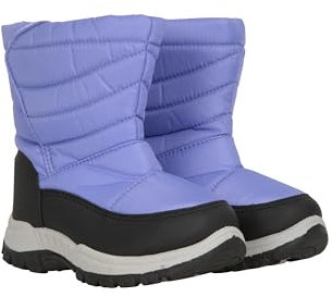 Mountain Warehouse Caribou Junior Kids Snow Boots - Snowproof, Fleece Lining, Warm, Insulated, High Traction Sole - Ideal For Light Purple Kids Shoe Size 6