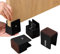 Ezprotekt Rehausseurs de lit et de meubles réglables avec pince à vis, 4pouces Heavy Duty Tables de canapé Rehausseurs de chaise, s'adaptent au diamètre des pieds de chaise carrée/ronde de 0 ''à 1,5 '