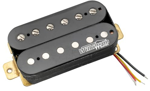 Wilkinson M Series Classic Tone Overwound Open Style Neck Humbucker Black | Ceramic, for Electric Guitar