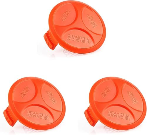 Daaxing Trimmer Spool Cover & Spring for Black & Decker BESTA525 BESTA528 BESTA530 ST1823 GH400 GL280 GL30 GL301 Lawn Mower Trimmer Replacement Accessories (3pcs Spool Cap + 1pcs Spring)