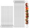 Pack of 40 Reusable Meat Skewers, Stainless Steel, 20 / 25 cm Roulade Needles, Food Grade Metal Skewers, Roulade Needles, Stainless Steel, Metal Grill Kabob for Meat, Shrimp, Fruit, Vegetables
