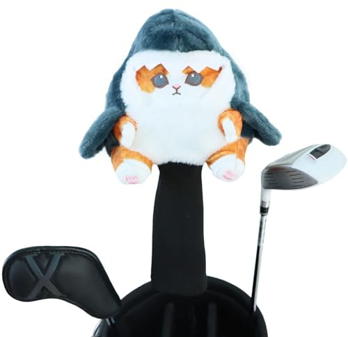 Housses pour Clubs De Golf | Housses De Protection avec Motifs d'animaux Cartoon - De Tête pour Fairway,pour Accessoire De Clubs De Bois Hybride Et De Fairway Destiné Aux Femmes Amatrices De