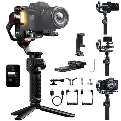 Hohem iSteady MT3 Pro Stabilizzatore Gimbal, 3 Assi con Tracking IA, CCT