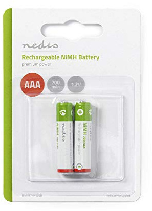 Nedis Rechargeable AAA Battery - 1.20V 700mAh 2 pack
