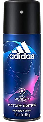 adidas Uefa Champions League Victory Edition Deodorante Spray Uomo, Freschezza a Lungo, 150 ml