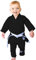 SUPERBJJ Jiu Jitsu Baby Gi | BJJ Kimono Uniform für Kleinkinder (schwarz, B1)