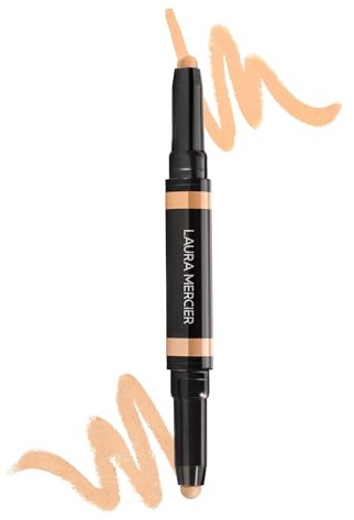 Laura Mercier Secret Camouflage Brighten and Correct Duo, 2-in-1 Face and Under Eye Concealer Stick, Blurs Imperfections and Reduces Appearance of Undereye Dark Circles, Full Coverage, 2W