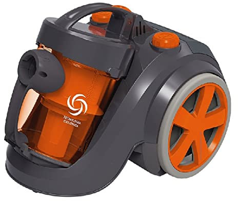 Suinga Aspiradora ciclónico sin Bolsa. Potencia: 700W 1,8L. Filtro HEPA. Accesorios y eficiencia A+. Recogida automática de Cable y Tubo telescópico Extensible - Grunkel Home 700W