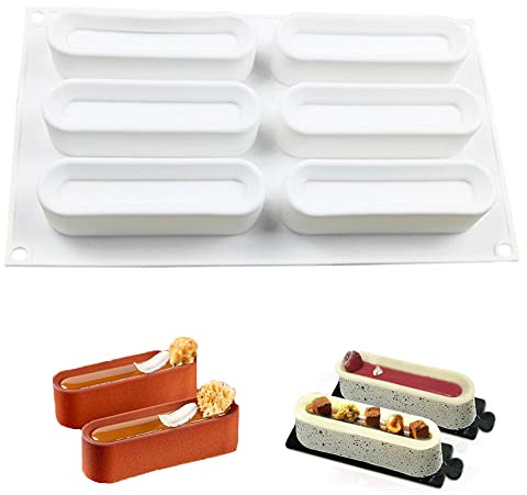 Lange Streifen Mousse Silikonform Handseife Silikon Formen Gebackene diy französische Dessertform Antihaft Silikon MuffinformHitzebeständig Lebensmittelecht für Kinder Geburtstagsparty Handgefertigt