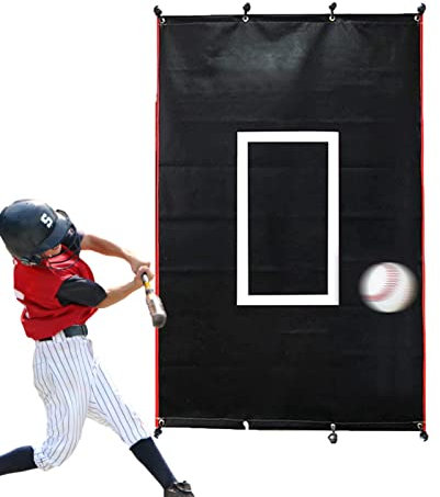 Eastuy Batting Cage Backstop, 1,83 * 1,22/6 * 4FT Faltbares Pitching-Target-Tuch, Sportzubehör Trainingsgerät für begeisterte Anfänger
