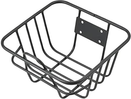 Amagogo Panier de vélo Avant, Paniers vélo en Fer Amovible, Panier à légumes Avant arrière vélo avec des Accessoires de vis à Outils, Porte-Bagages pour VTT Voyage, 27cmx25cm