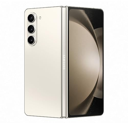 Samsung Galaxy Z Fold5 Écran pliable 7,6 Double puce 12 Go de RAM Triple caméra jusqu'à 50 MP + Selfie 10 MP Crème