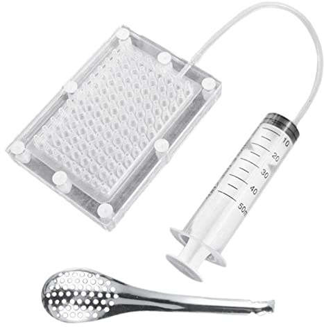 Générateur de caviar 96 trous Moléculaire Gourmet Tools Passoire et cuillère à caviar Style 1