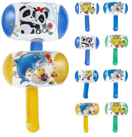 KOMBIUDA 30 Stk Kinderhammer hammer aufblasbar outdoorspielzeug outdoor toys klingelton Rayan-Spielzeug für Kinder Quietschender Hammerhammer aufblasbare Hämmer Spielzeughämmer Colorful