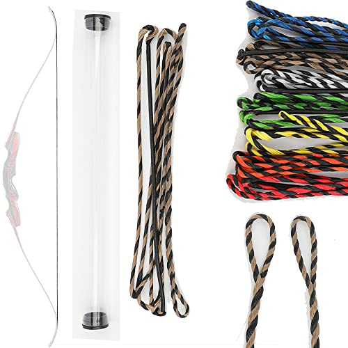 wolfman Torsione Fiamminga Tiro con L'Arco Corde per Archi Ricurvi 40-67 Pollici 14 Fili Dyneema Corda di Ricambio per Arco Tradizionale Arco Ricurvo Arco da Arco Lungo