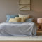 URBANARA COTA Musselin-Tagesdecke 220x240 cm I 100% Baumwolle Made in Portugal Weich & Atmungsaktiv I Sofa Bett-Überwurf Couchdecke Wohndecke Kuscheldecke Plaid Bedspread Oeko Tex 100 I Hellgrau