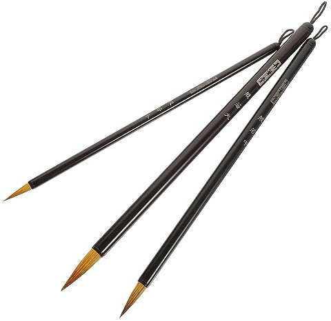 STOBOK Traditionelles Chinesisches Kalligraphie-stifte-set für Anfänger 3-teilig Hover-stift Feine Spitze Pinsel