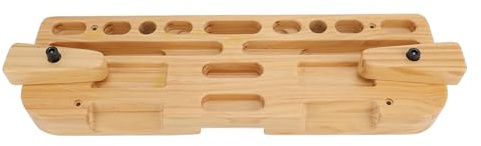 Yosoo Health Gear Planche D'entraînement en Bois Massif avec Différents Trous de Préhension, Exercices de Force Améliorés, Planche d'escalade Compacte en Bois avec Profondeurs Réglables,