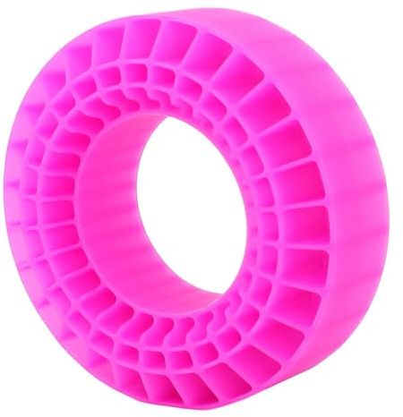 Hamwesh 4-pack Silikondäckinsatser, Vattentät Temperaturbeständig Enkel Installation 1,9 Tum RC Däckskum, Larvskumsinsats med Inre Fyllmedel för 1/10 RC Bandbil (Rose Red)