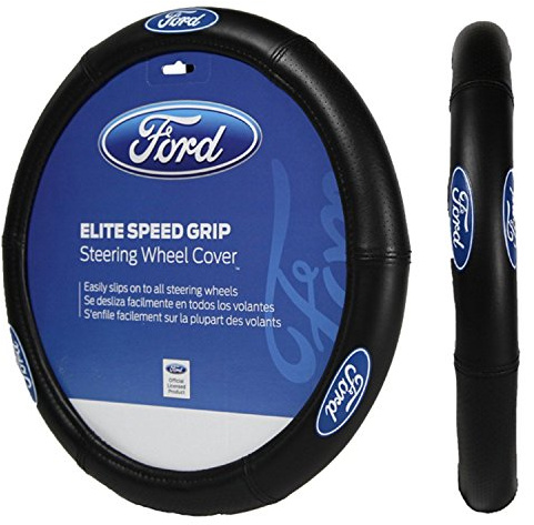 Plasticolor 006725R01 Ford Elite Premium Logo Steering Wheel Cover