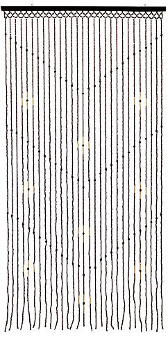 JVL Tuscany Hanging Wooden Beaded Door Curtain, Arrows multicolour 90 x 180cm approx 11-089AW